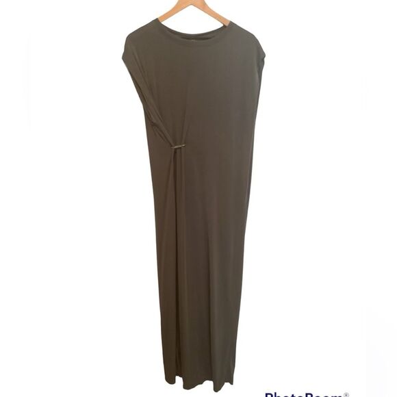 NWOT FREE PEOPLE BIANCA MAXI DRESS IN PINE COLOR. Size XS - Picture 2 of 8